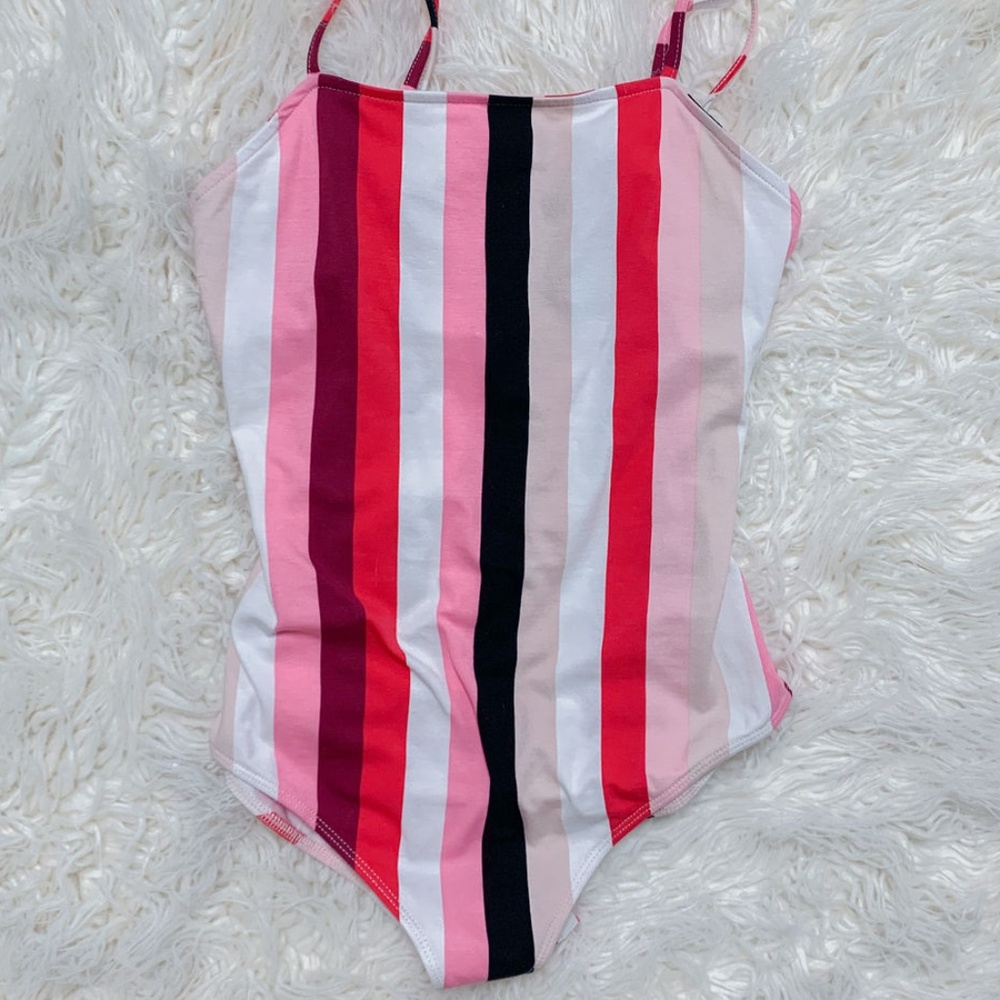 NWT Striped Cami Bodysuit - Wild Fable Red/Pink